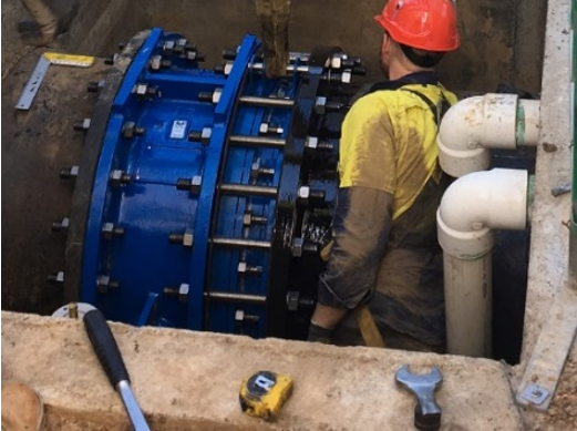 Compact Dismantling Joint being installed on site