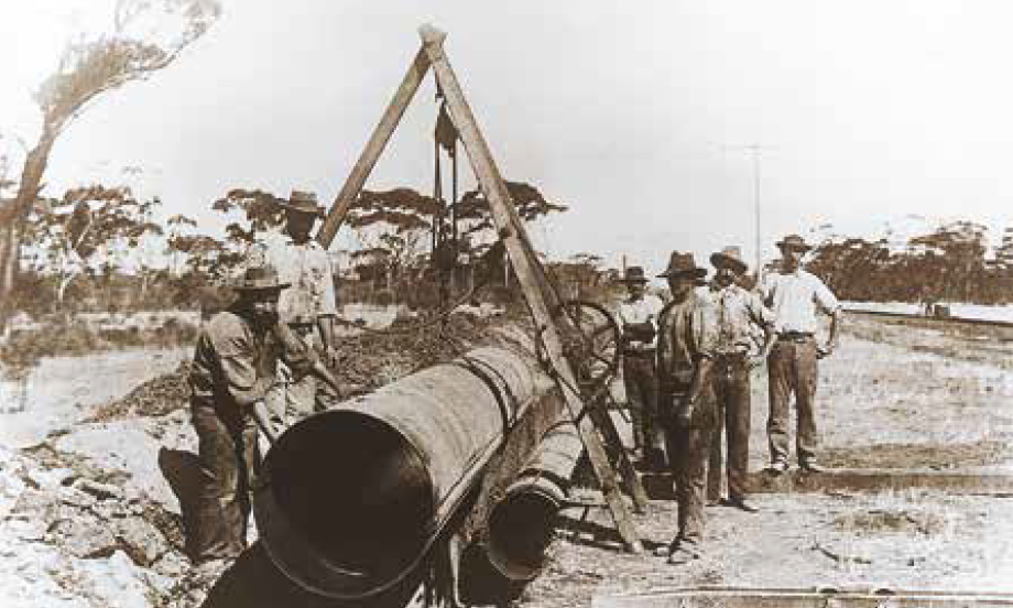Steel Mains historical pipeline photograph