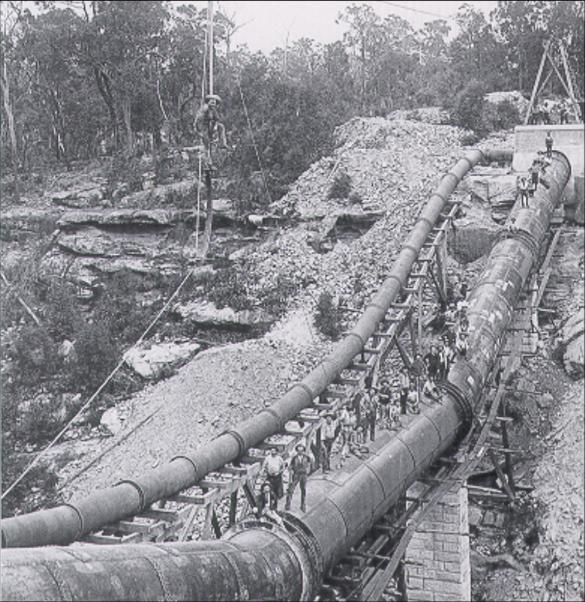 Steel Mains historical pipeline photograph