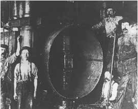 Historic Steel Mains pipe manufacturing