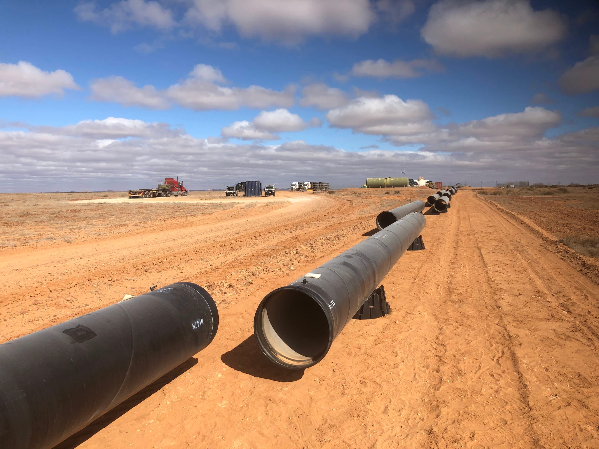 Olympic Dam uranium mine bore pipeline